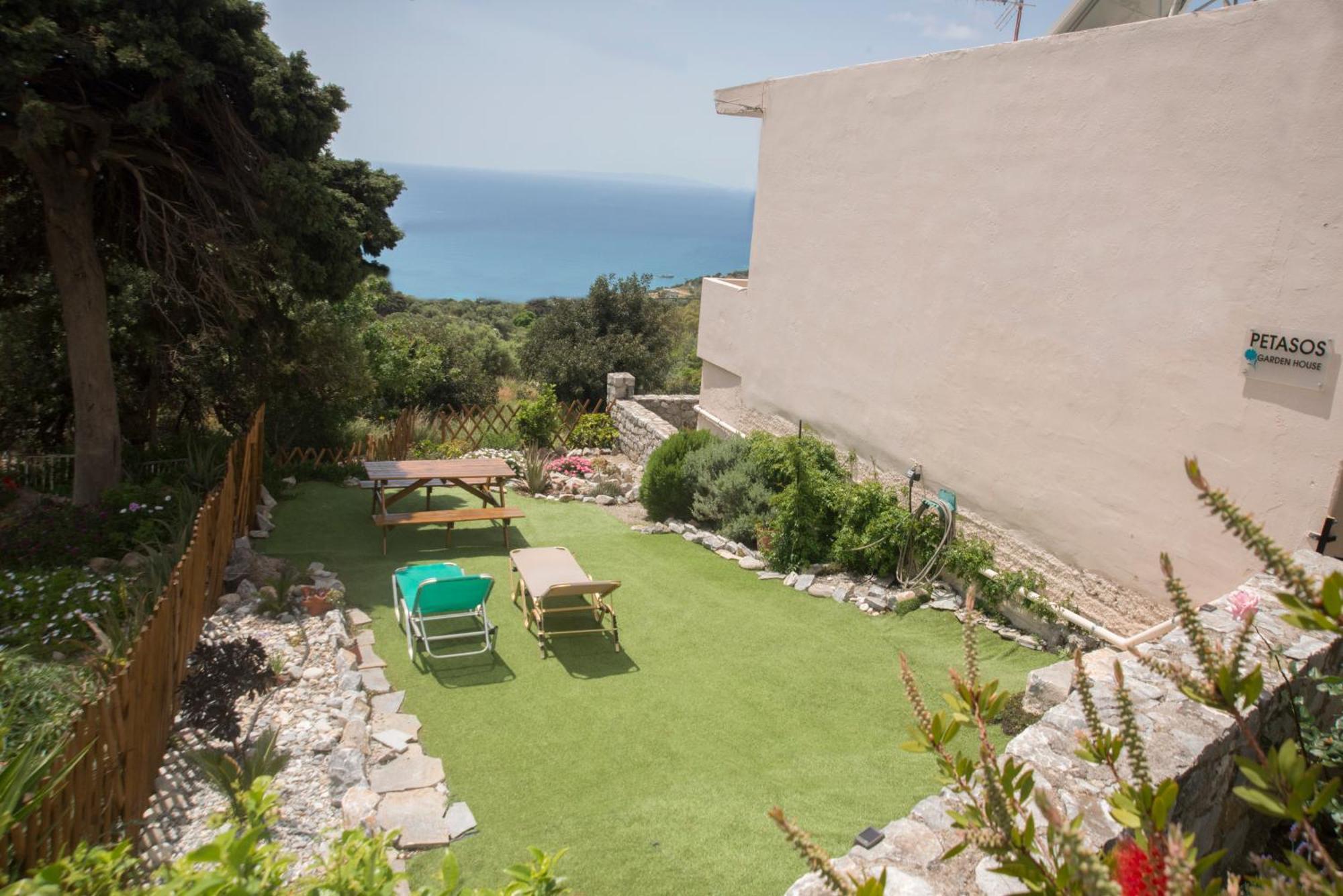 Petasos House - Garden - Sea View Villa Sellía Exteriör bild